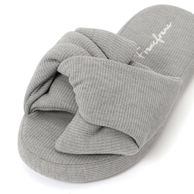 Ice Touch Rib Cross Room Shoes Grey