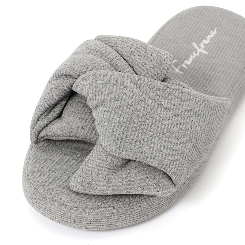 Ice Touch Rib Cross Room Shoes Grey