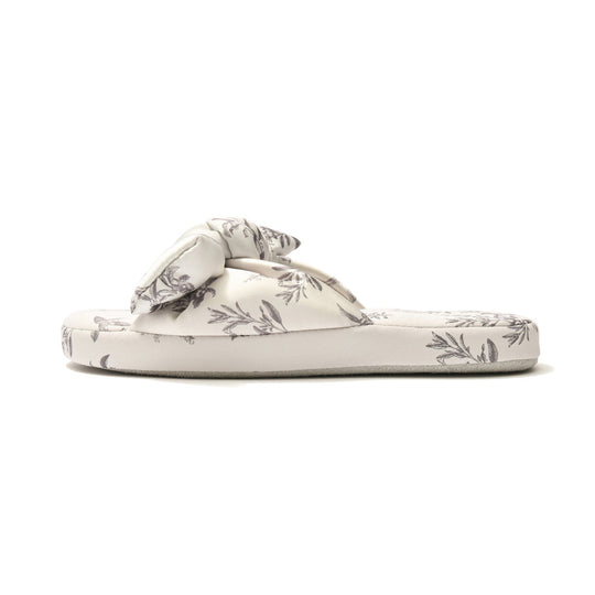 Cool Touch Satin Room Shoes Gray