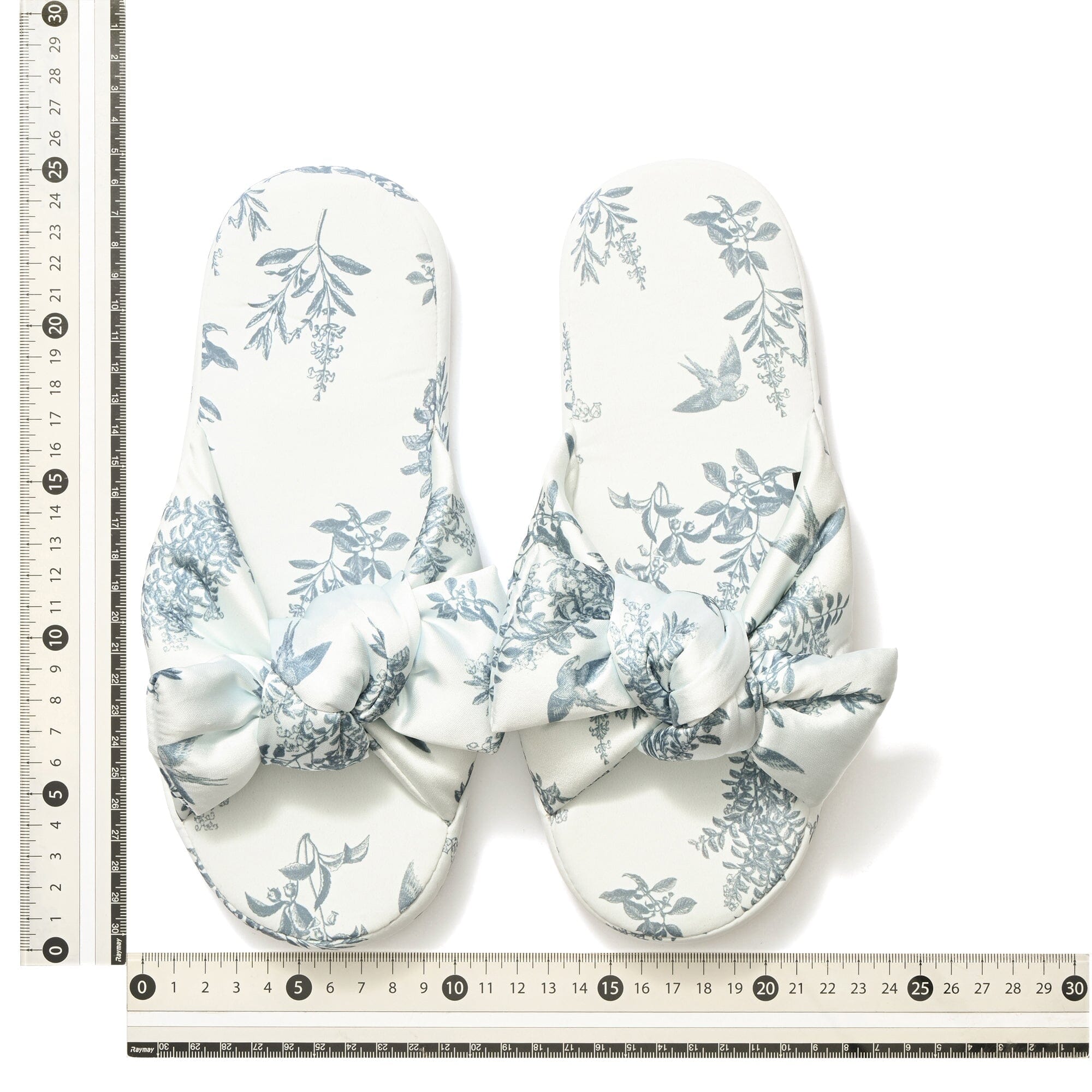 Cool Touch Satin Room Shoes Blue