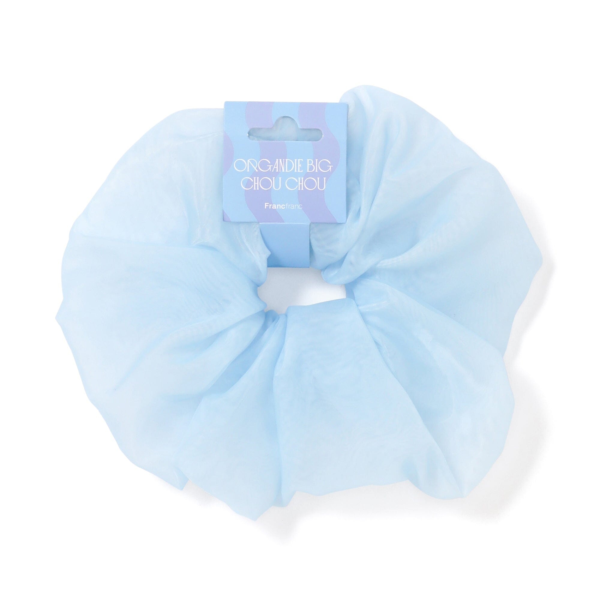 玻璃纱CHOU CHOU髮帶 籃色