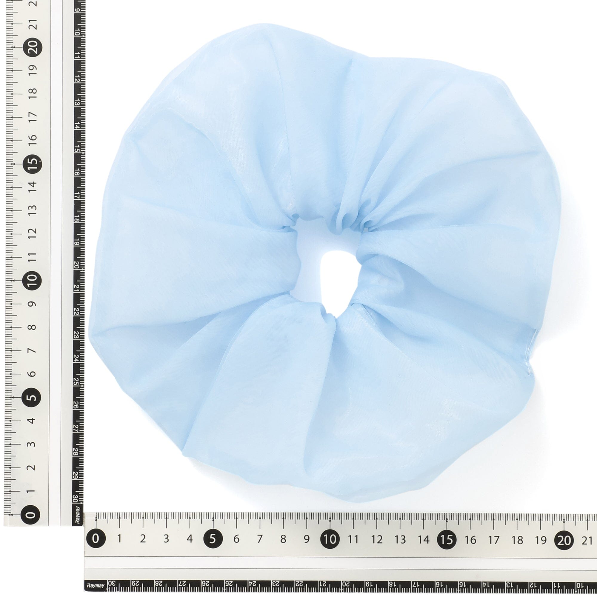 玻璃纱CHOU CHOU髮帶 籃色