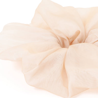 大玻璃紗髮圈Chouchou 象牙色