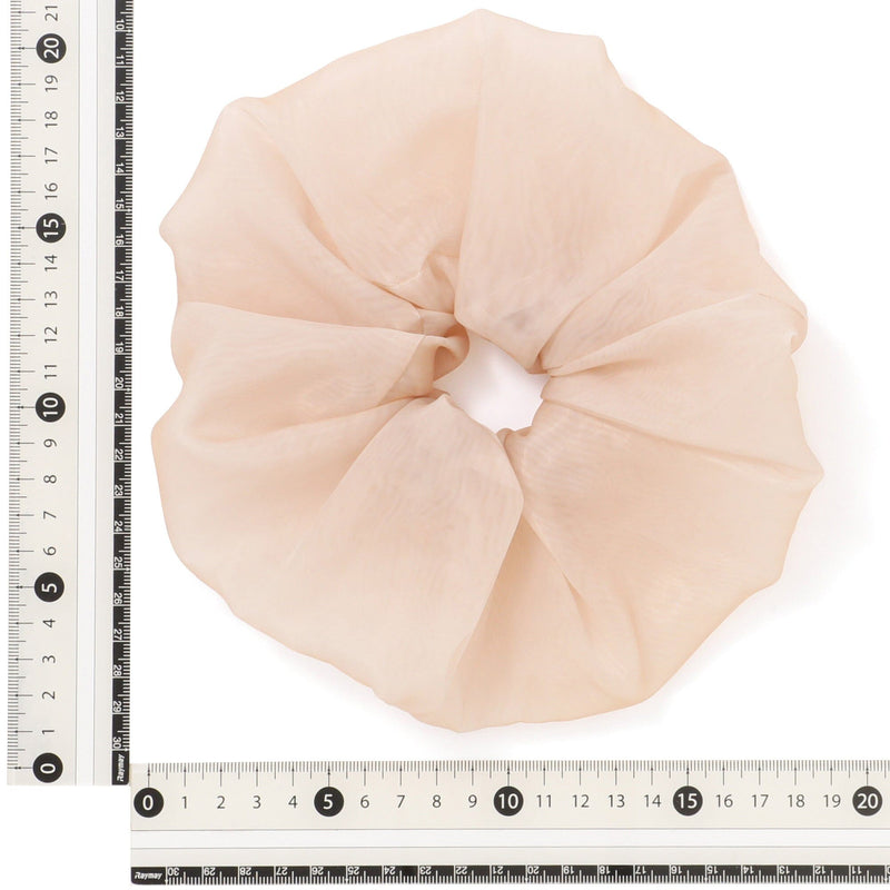 大玻璃紗髮圈Chouchou 象牙色