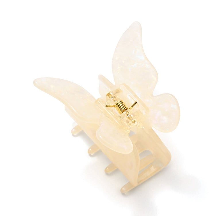 Butterfly Hair Clip White