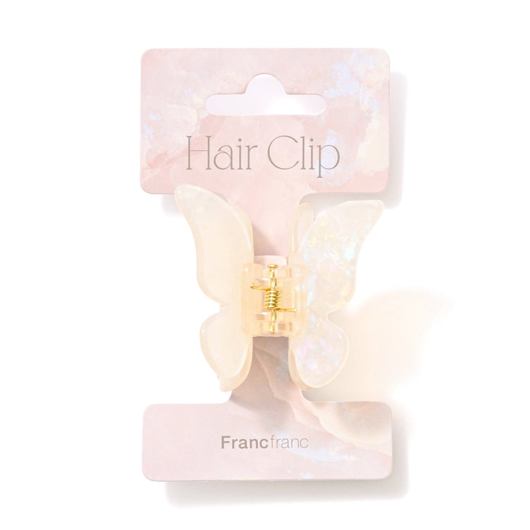 Butterfly Hair Clip White