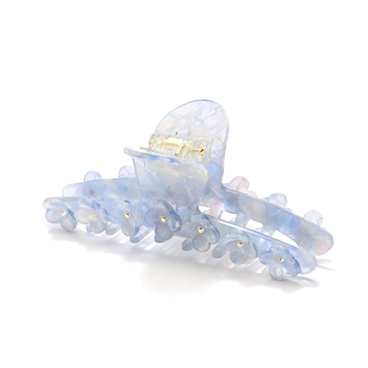 Flower Hair Clip Light Blue