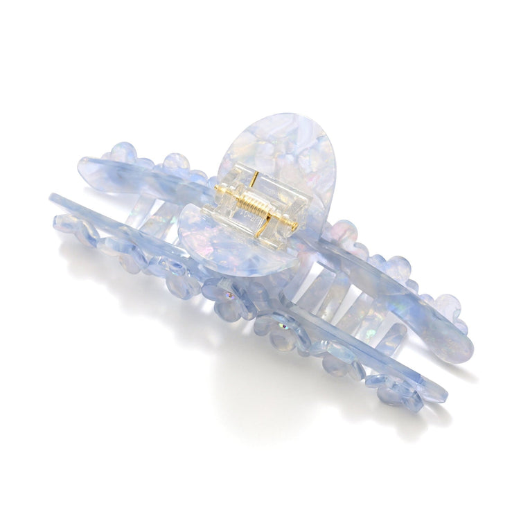 Flower Hair Clip Light Blue