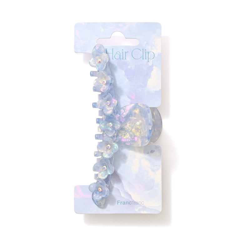 Flower Hair Clip Light Blue