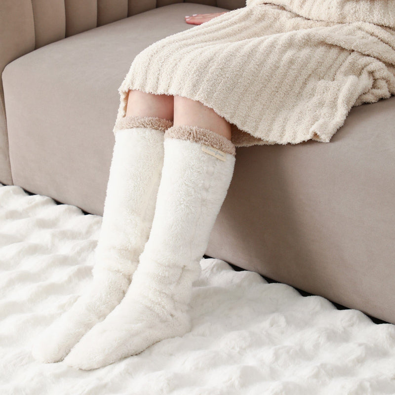 Warm Fleece Socks  White