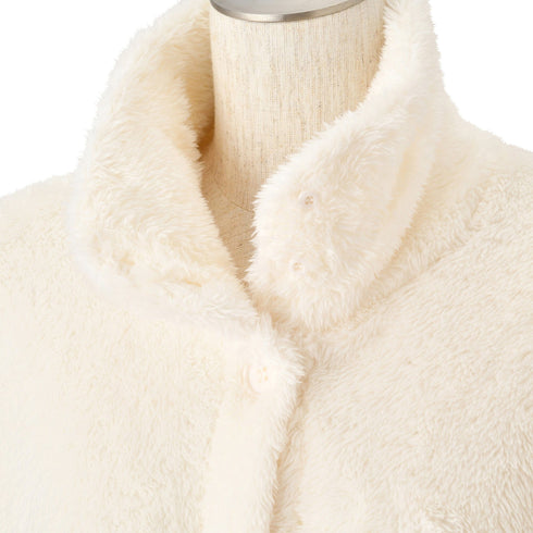 Warm Fleece Blanket Robe  White