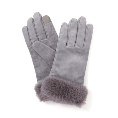Suede Gloves Gray