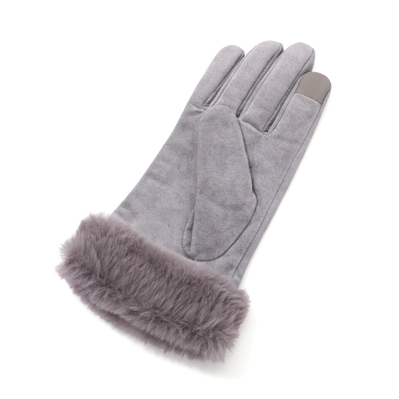 Suede Gloves Gray