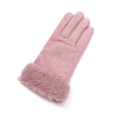 Suede Gloves Pink