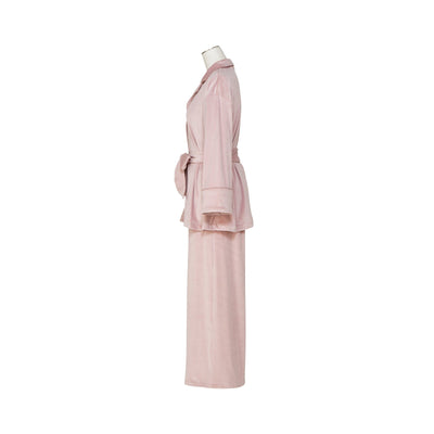 Hyaluronic Acid Stretch Velvet Pajamas Pink