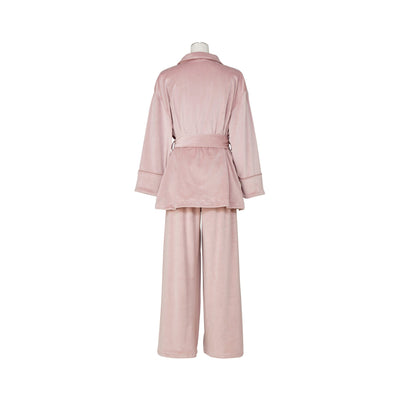 Hyaluronic Acid Stretch Velvet Pajamas Pink