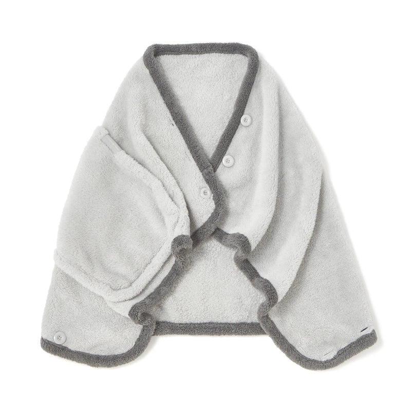 Warm Fleece 4Way Poncho Grey