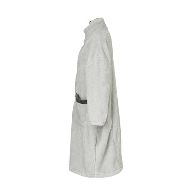 Warm Fleece Blanket Robe Grey