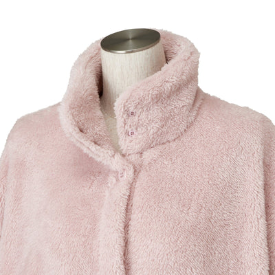 Warm Fleece Blanket Robe Pink