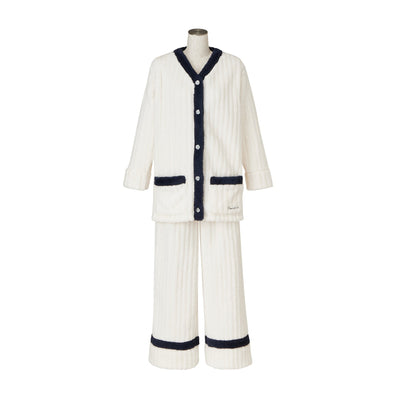 Warm Fleece Pajamas For Women White