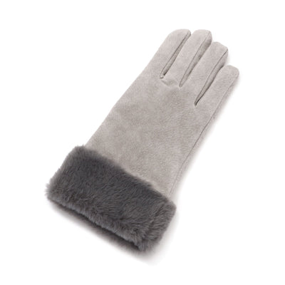 Suede Gloves Grey