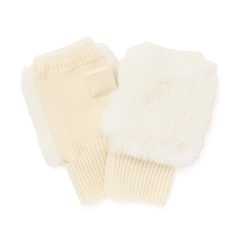 Fingerless Gloves Ivory