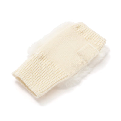 Fingerless Gloves Ivory