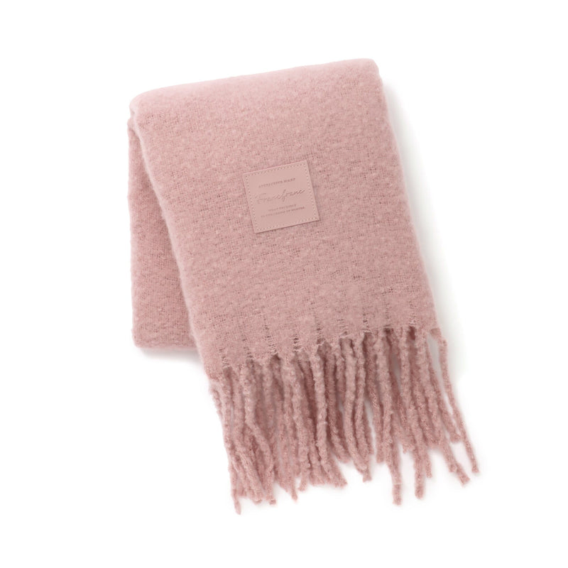 Mohair Like Scarf In Pink