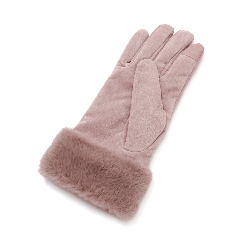 Suede Gloves Pink