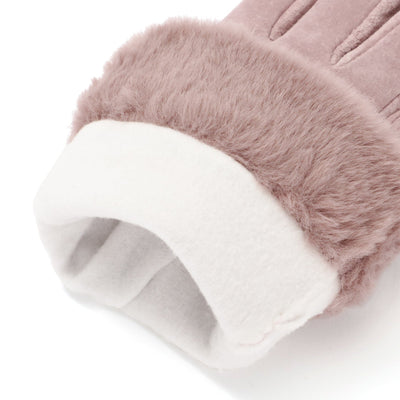 Suede Gloves Pink