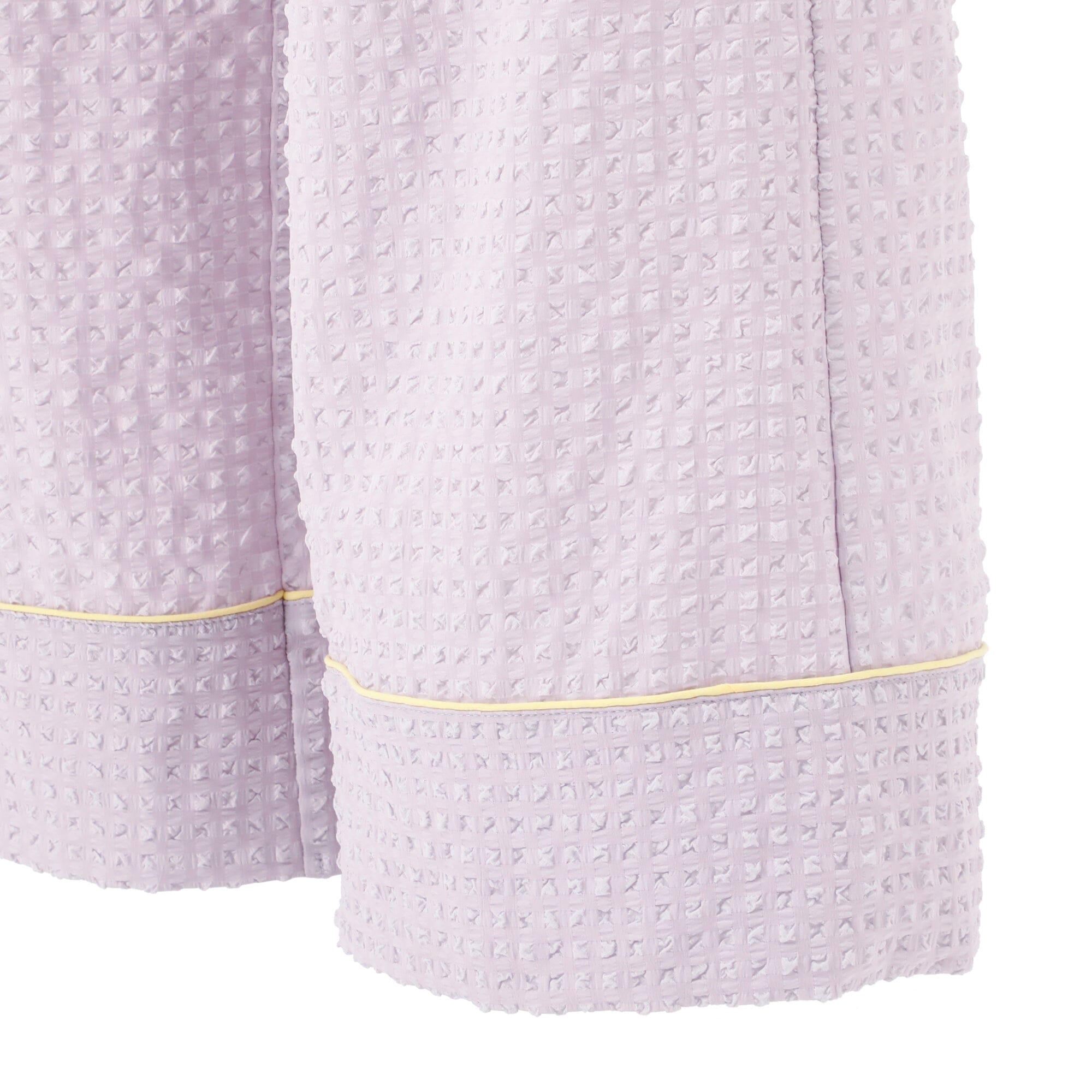 Logo Check Jacquard Pajamas With Embroidery Purple