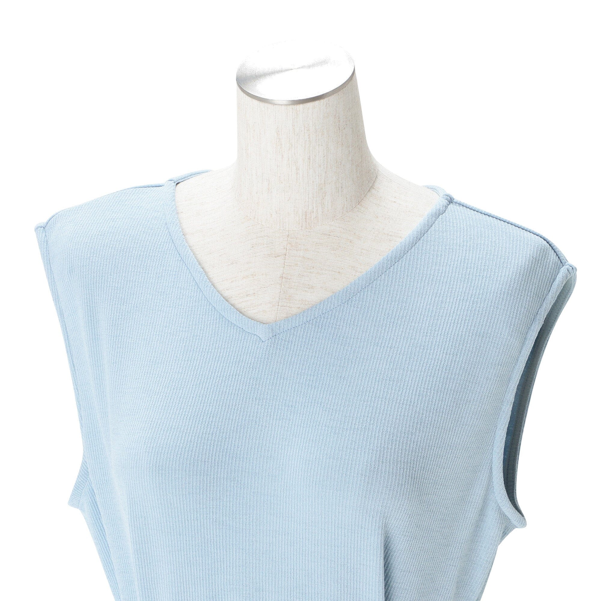 Ice Touch Rib One Piece Light Blue