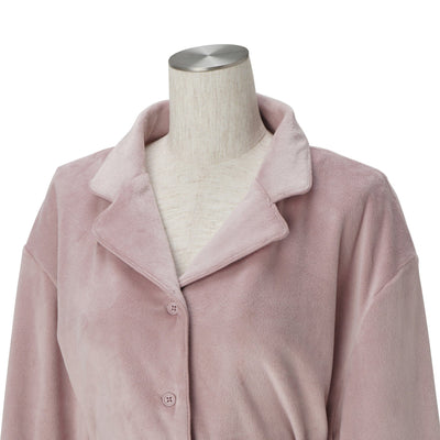 HYALURONIC 彈性天鵝絨睡衣 粉紅色