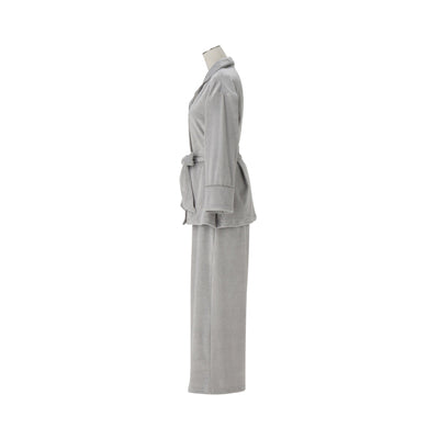 Hyaluronic Stretch Velour Pajama Gray