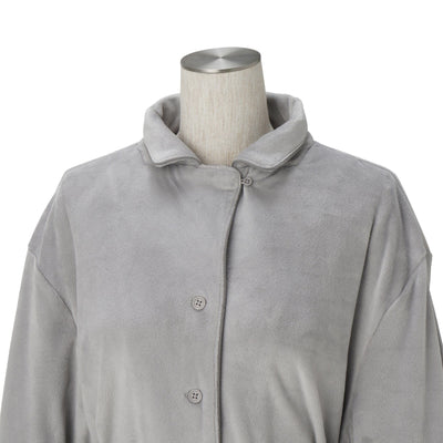 Hyaluronic Stretch Velour Pajama Gray