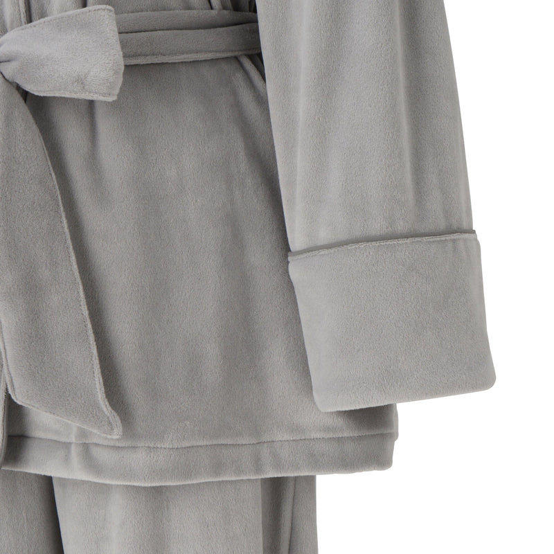 Hyaluronic Stretch Velour Pajama Gray