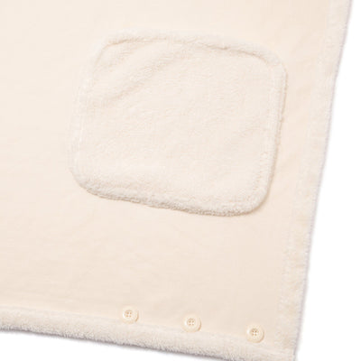 Reversible Warm Fleece 4-Way Poncho Small Ivory
