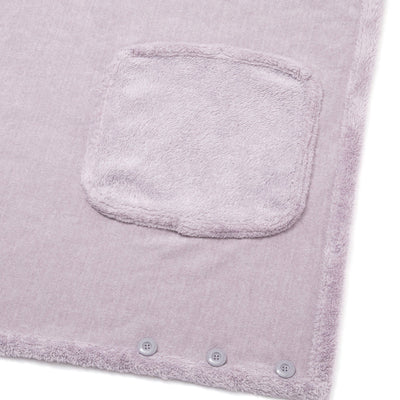 Reversible Warm Fleece 4-Way Poncho Small Gray