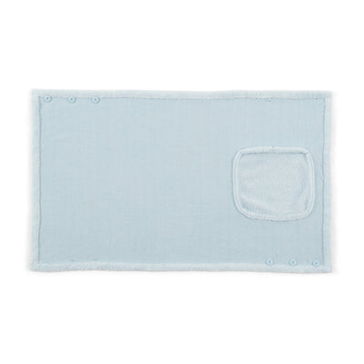 Reversible Warm Fleece 4-Way Poncho Small Light Blue