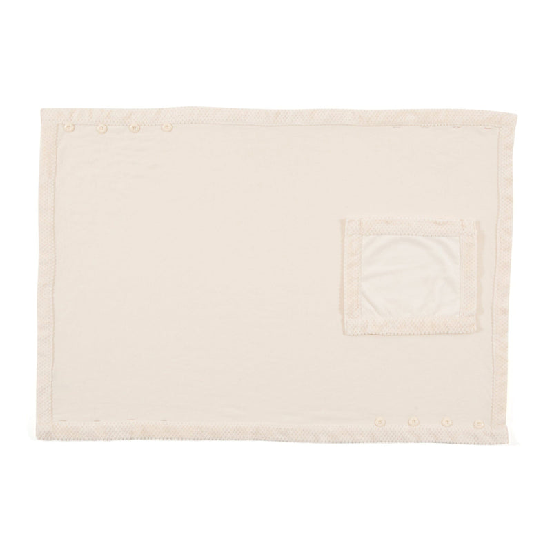 Reversible Warm Fleece 4-Way Poncho Large Ivory