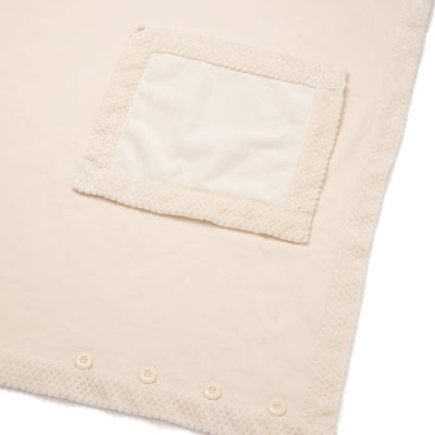 Reversible Warm Fleece 4-Way Poncho Large Ivory