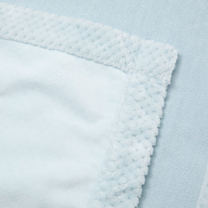 Reversible Warm Fleece 4-Way Poncho Large Light Blue