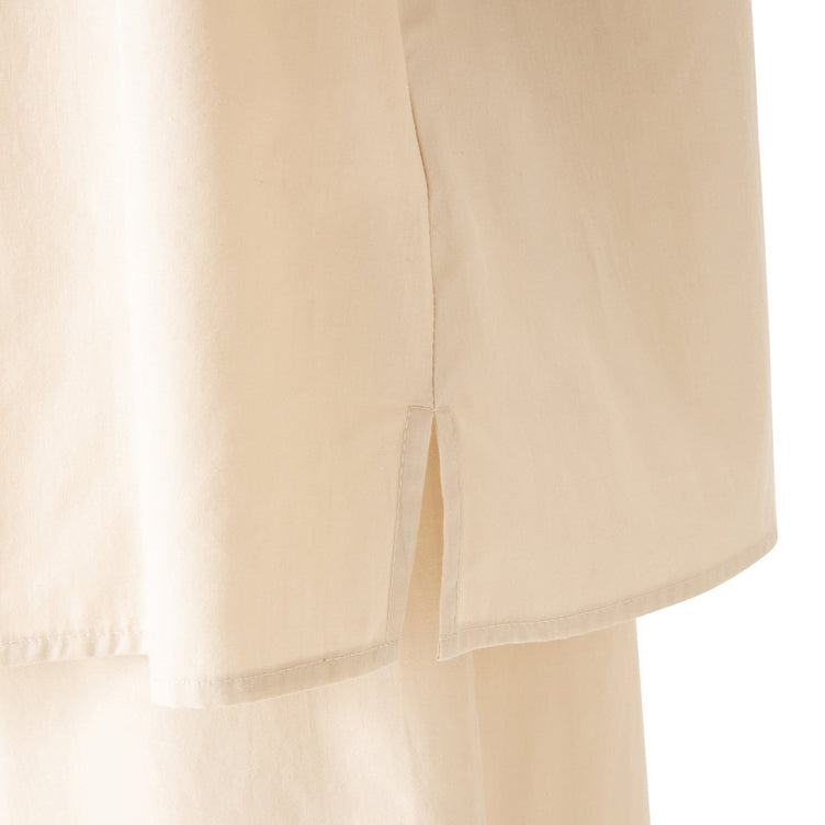 Moist Cotton Pajamas Light Beige