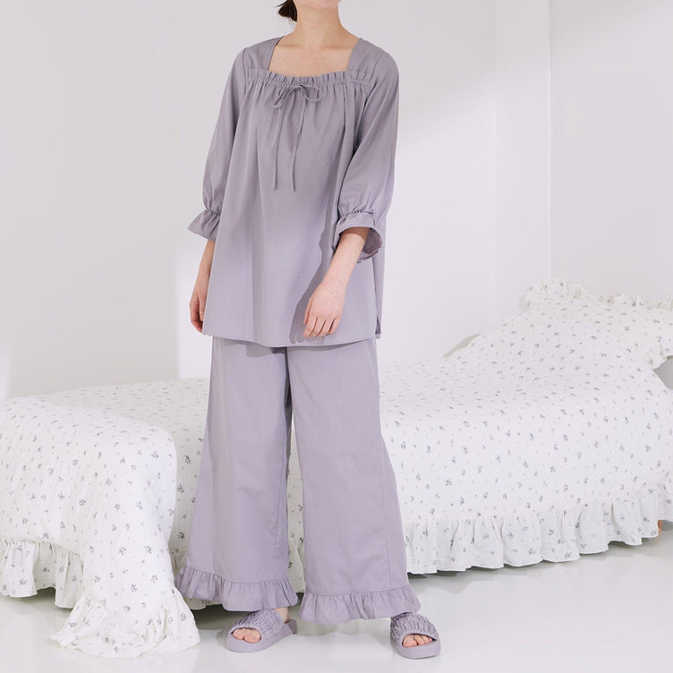 Moist Cotton Pajamas Gray