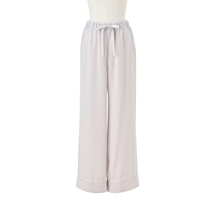 Temperature Control Satin Pajamas In Light Gray