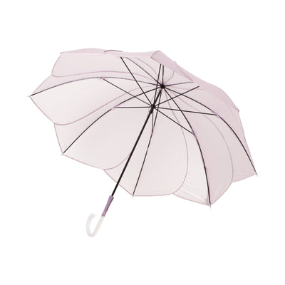 Clear Umbrella Powdery Flora Long Umbrella Lavender