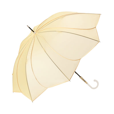 Clear Umbrella Powdery Floor Long Umbrella Yellow