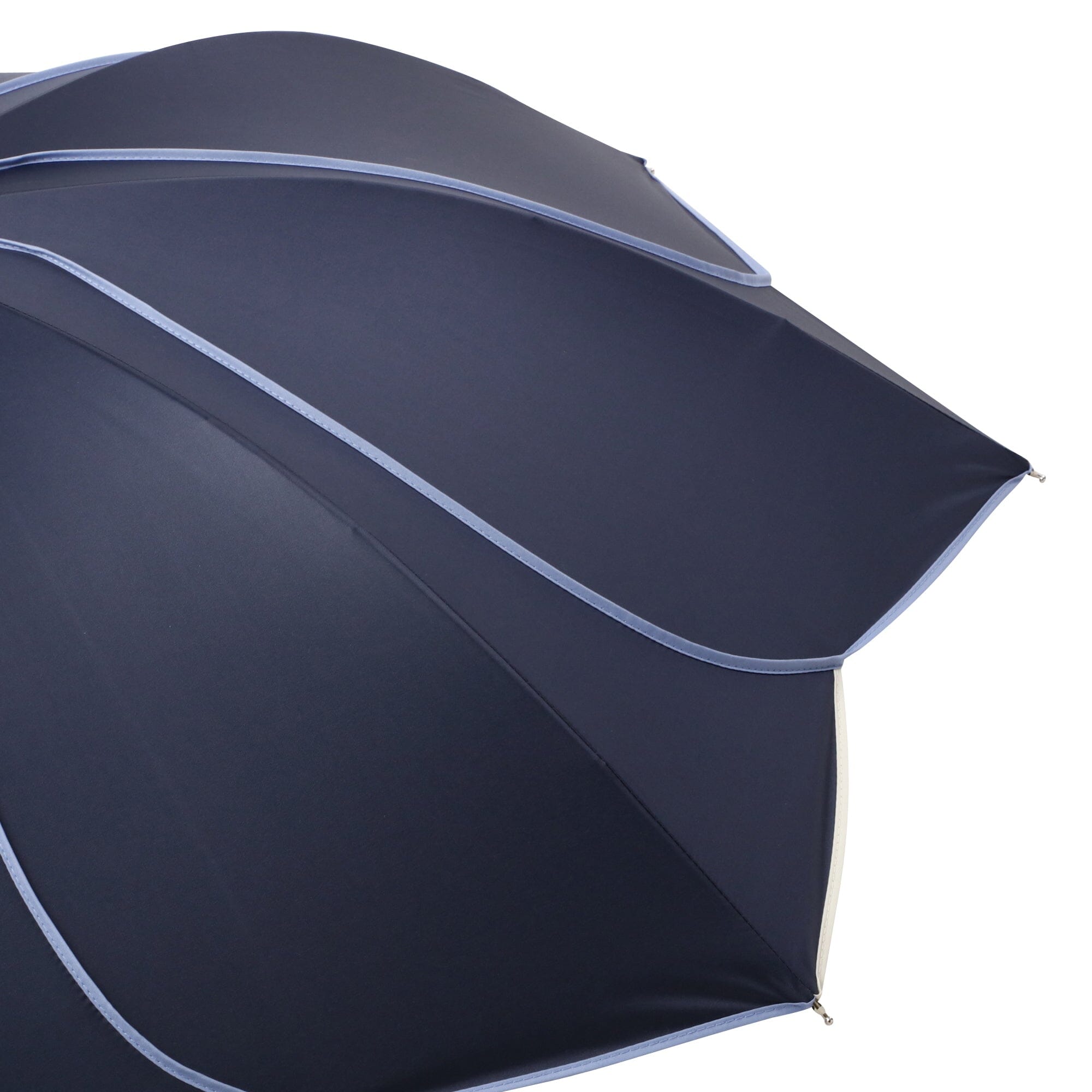 Bicolor Piping Long Umbrella 50cm Navy