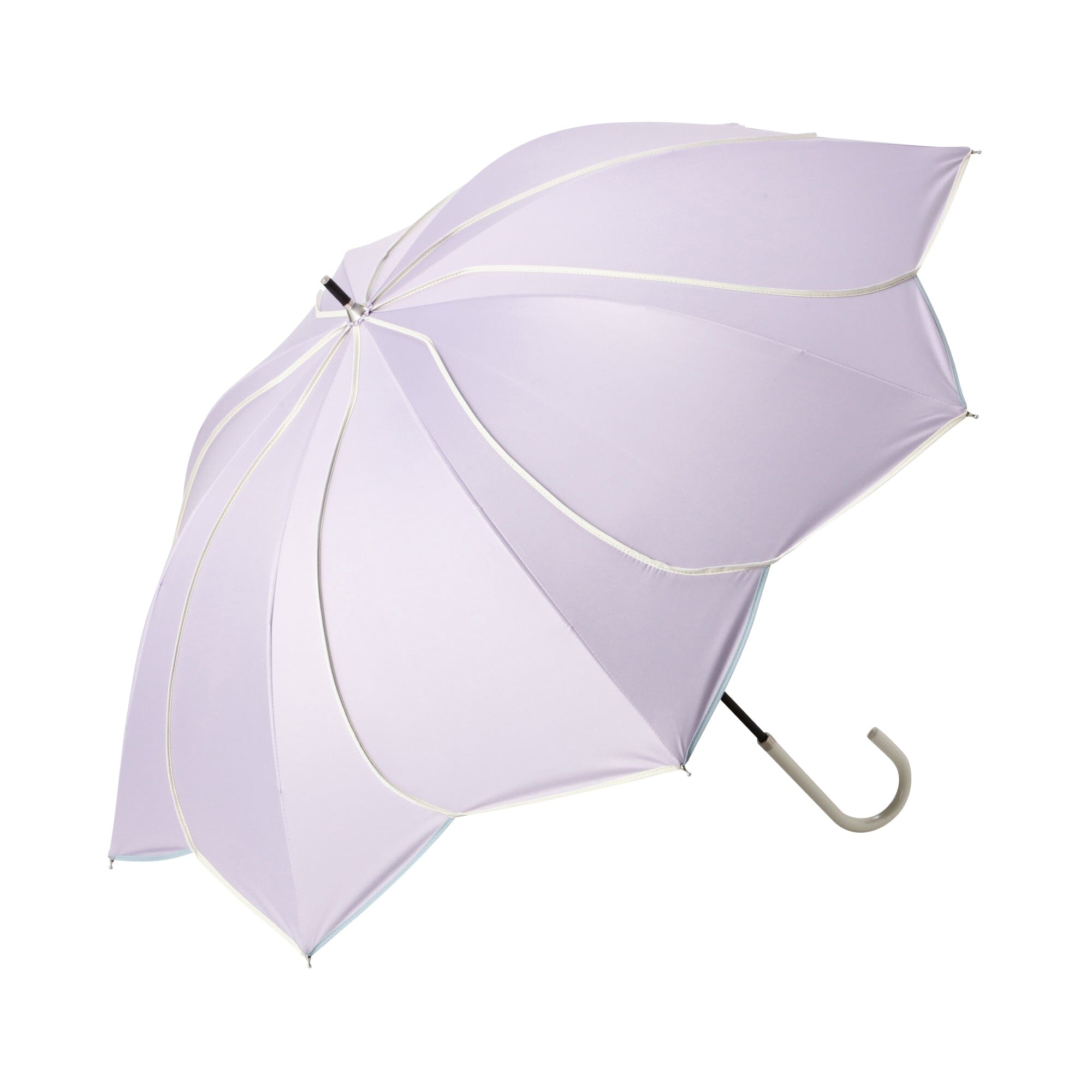 Bicolor Piping Long Umbrella 50cm Purple