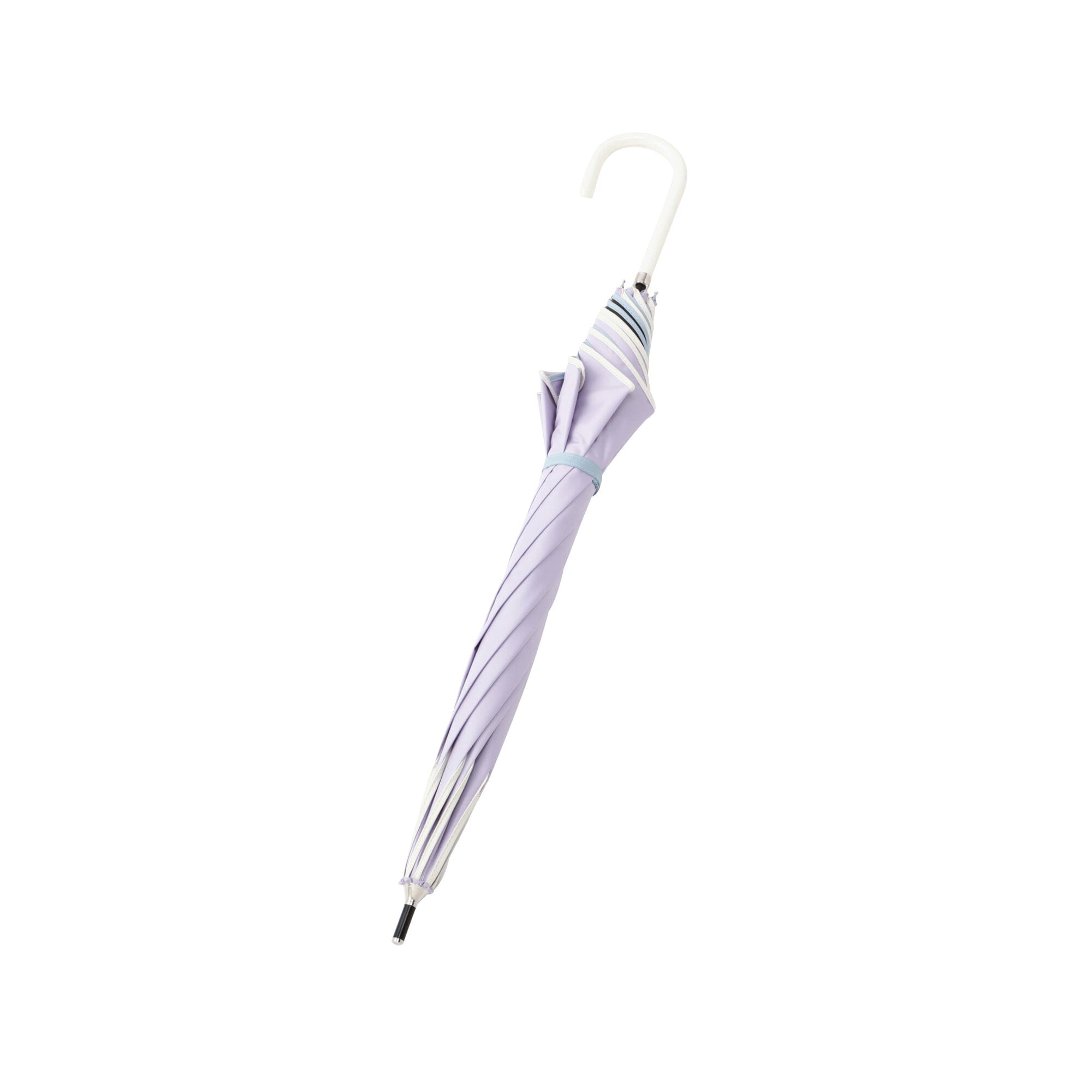 Bicolor Piping Long Umbrella 50cm Purple